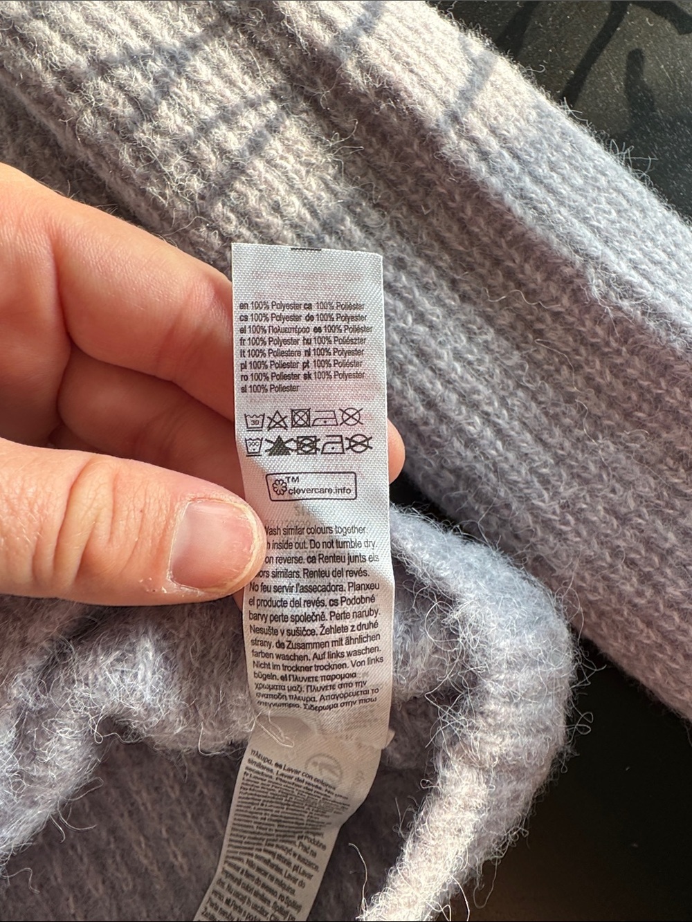 Primark Pale Gray Ruffle Collar Ribbed Cardigan - Picture 4 of 4